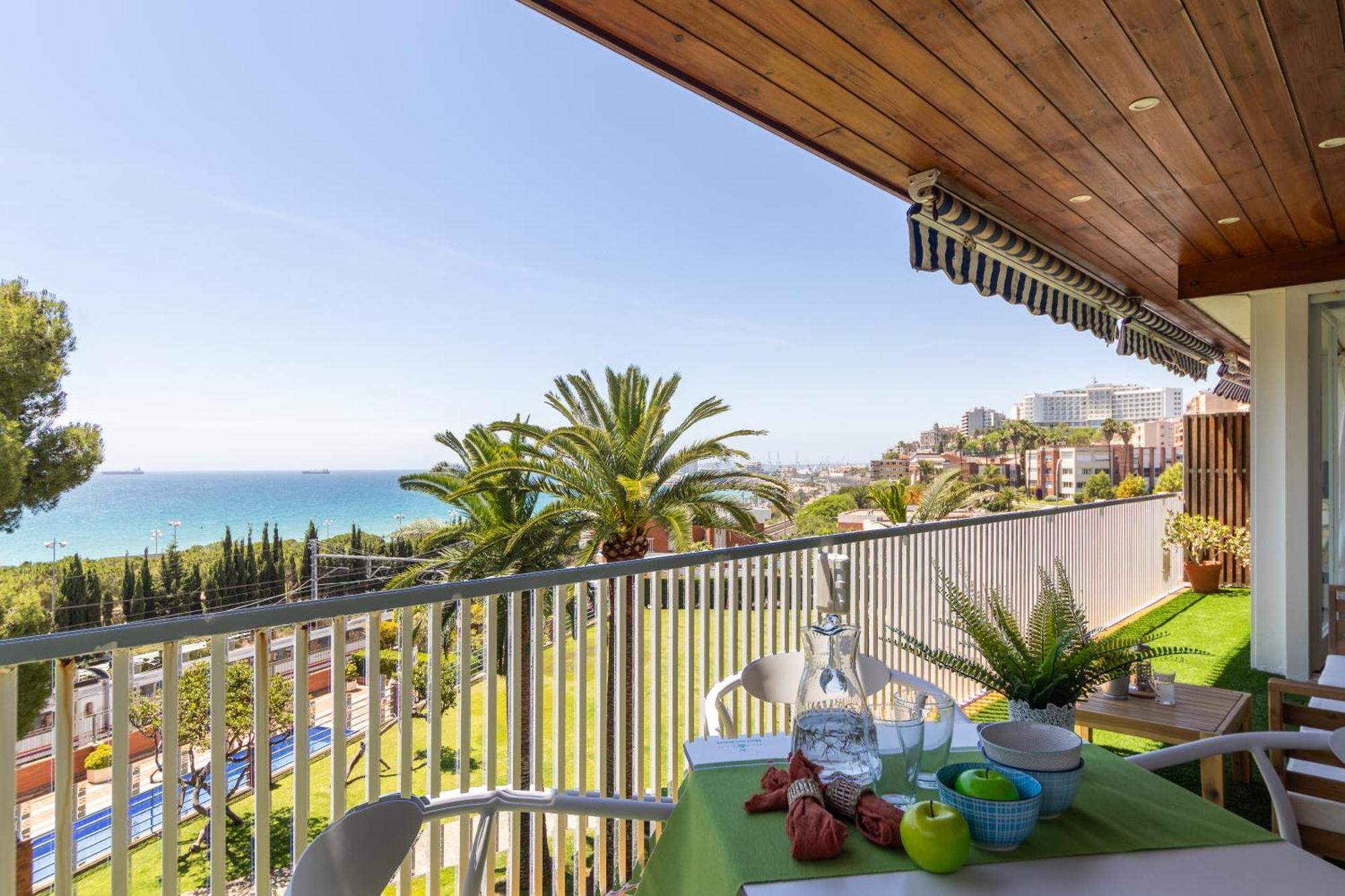 Apartamento Verd I Blau - Apartament Amb Piscina Tarragona Exterior foto